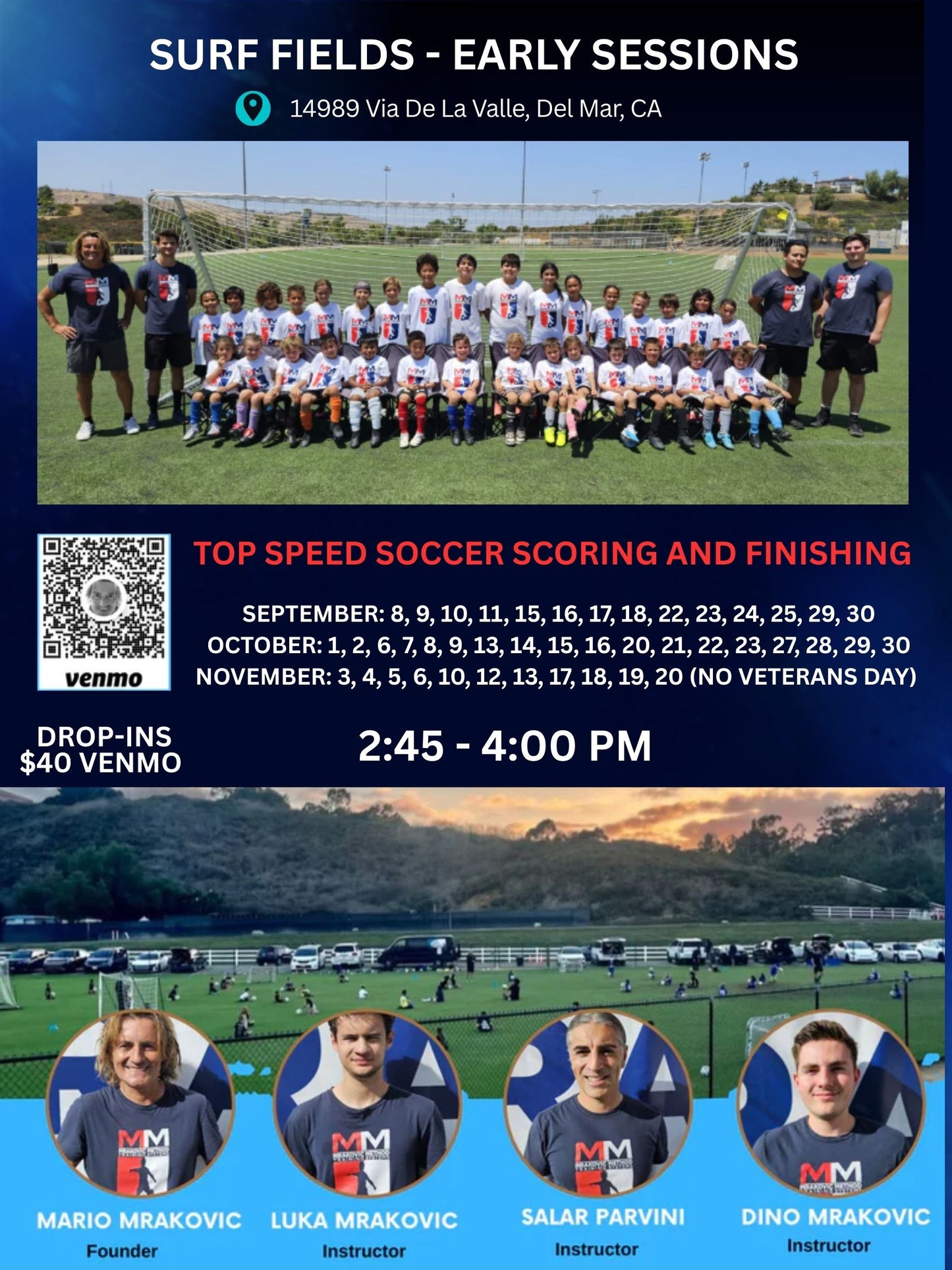 2025 MMTS EARLY SESSION AT Surf Cup Sports Park - $40 Drop in ON SITE ONLY