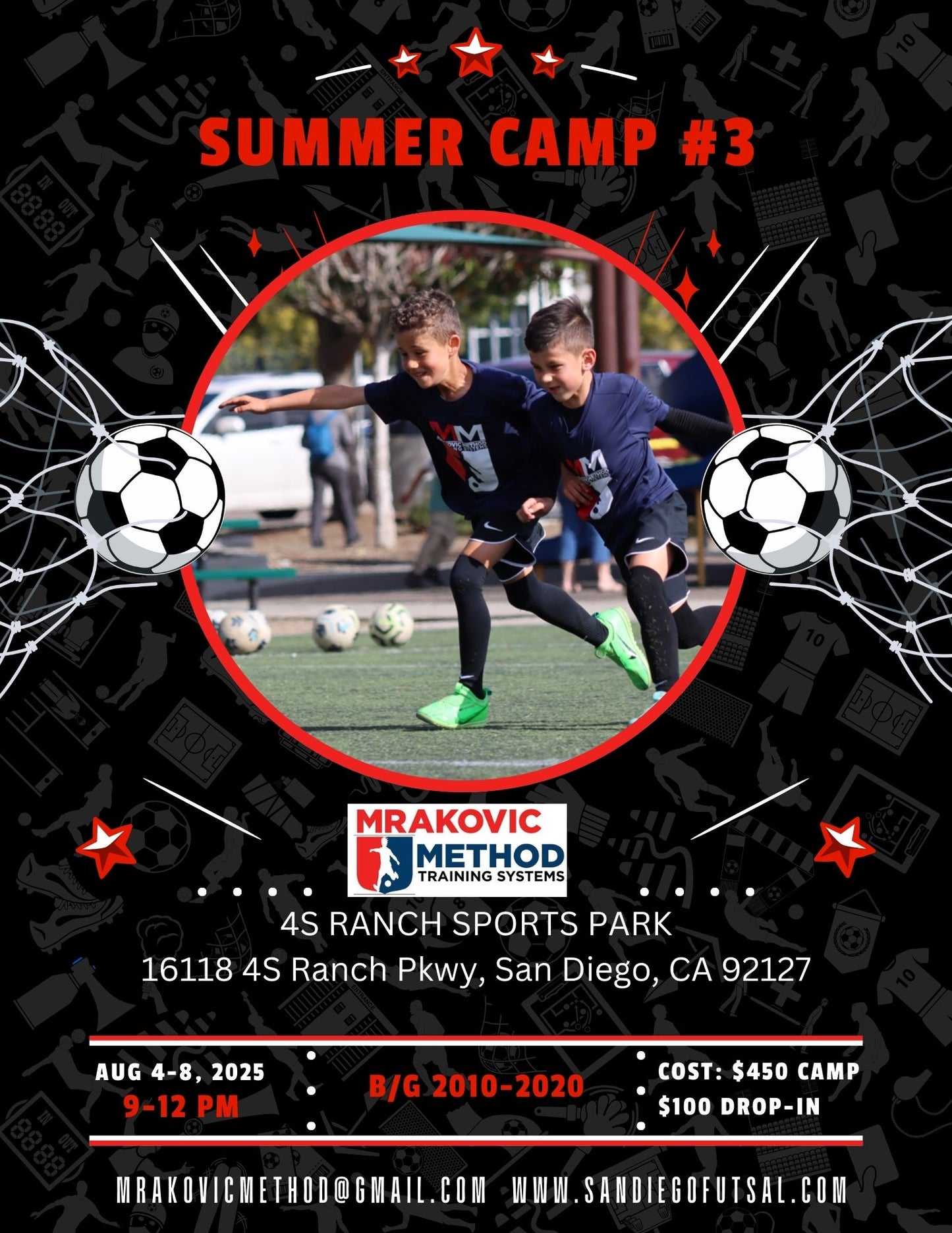 MMTS SUMMER CAMP #3:  AUG 4-8, 2025 AT 4S RANCH 9-12 PM